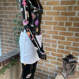 H&M White Denim Mini Skirt - Vintage, Sexy, Skin Tight - Size 6 - Hot, Hot, Hot!